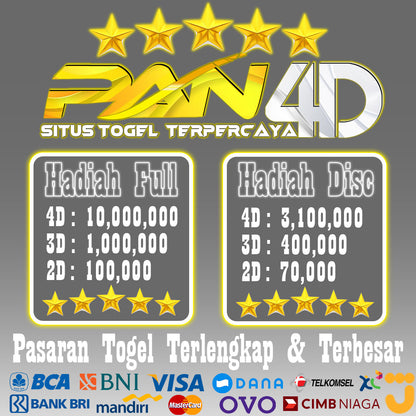PAN4D : Bandar Toto Slot 4d Resmi Terbesar, Deposit Pulsa 5000 Tanpa Potongan